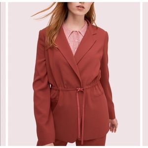 Kate Spade Red Holiday Valentines Day Blazer Career Wear Size 2